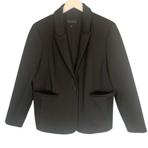 Eloquii Black Tailored Blazer with Notched Lapel Ultimate Stretch Women’s Sz 18